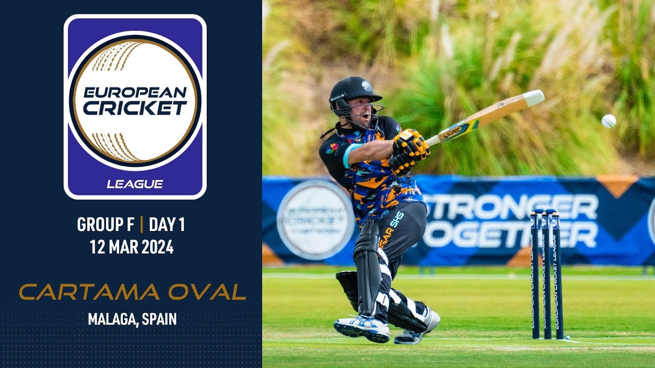 🔴 European Cricket League, 2024 | Group F, Day 1 | Cartama Oval, Malaga, Spain | T10 Live Cricket