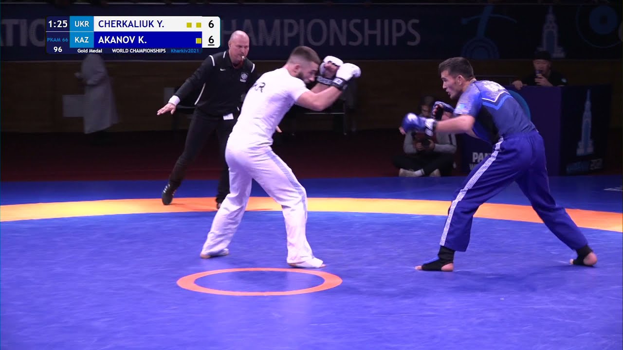 GOLD PKAM - 66 kg: Y. CHERKALIUK (UKR) v. K. AKANOV (KAZ)