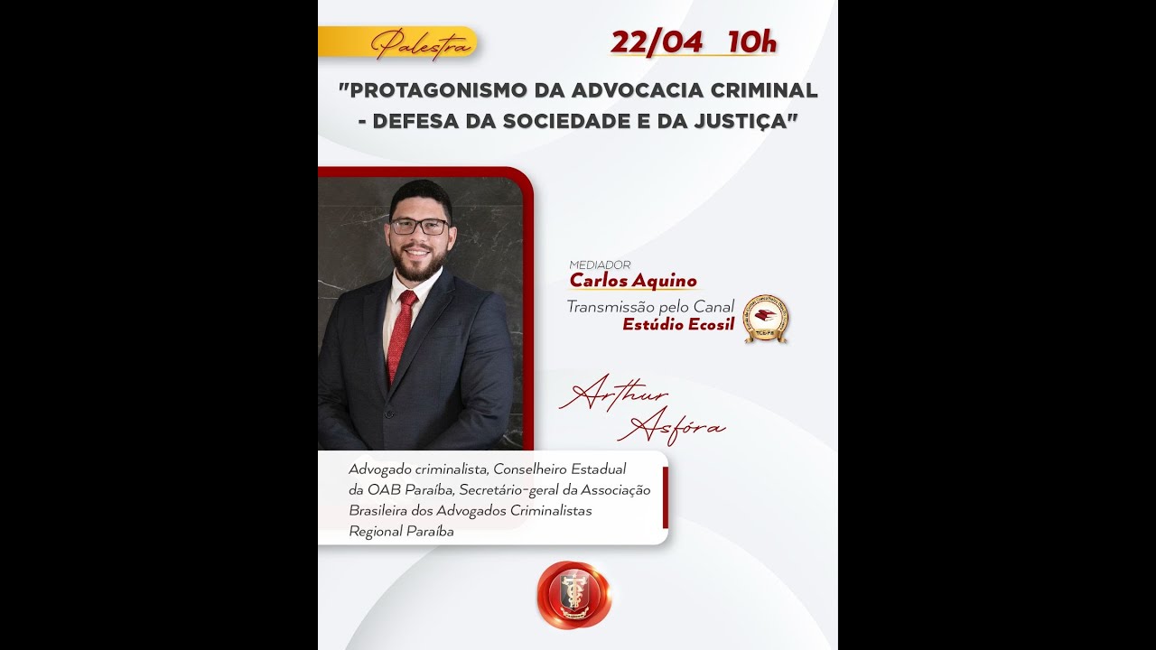 PROTAGONISMO DA ADVOCACIA CRIMINAL - DEFESA DA SOCIEDADE E DA JUSTIÇA