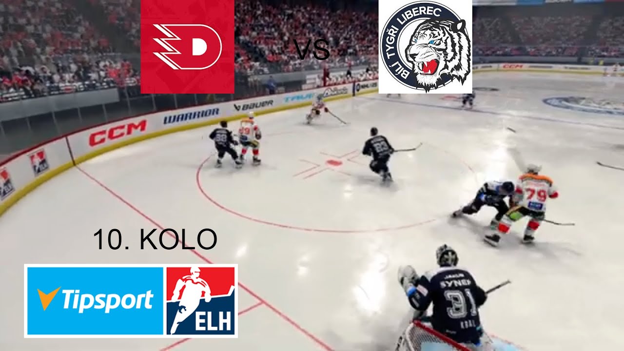 HC DYNAMO PARDUBICE - BÍLÍ TYGŘI LIBEREC | TELH 10 KOLO | NHL 25 |