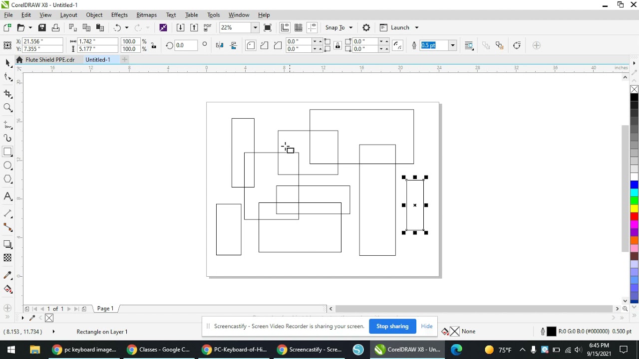 Creating rectangles and deleting objects