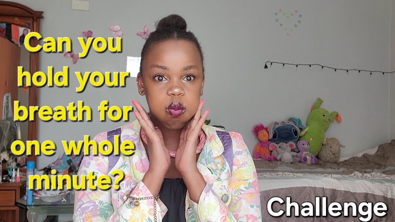 Can you hold your breath for one whole minute?? #ASMR #challenge 