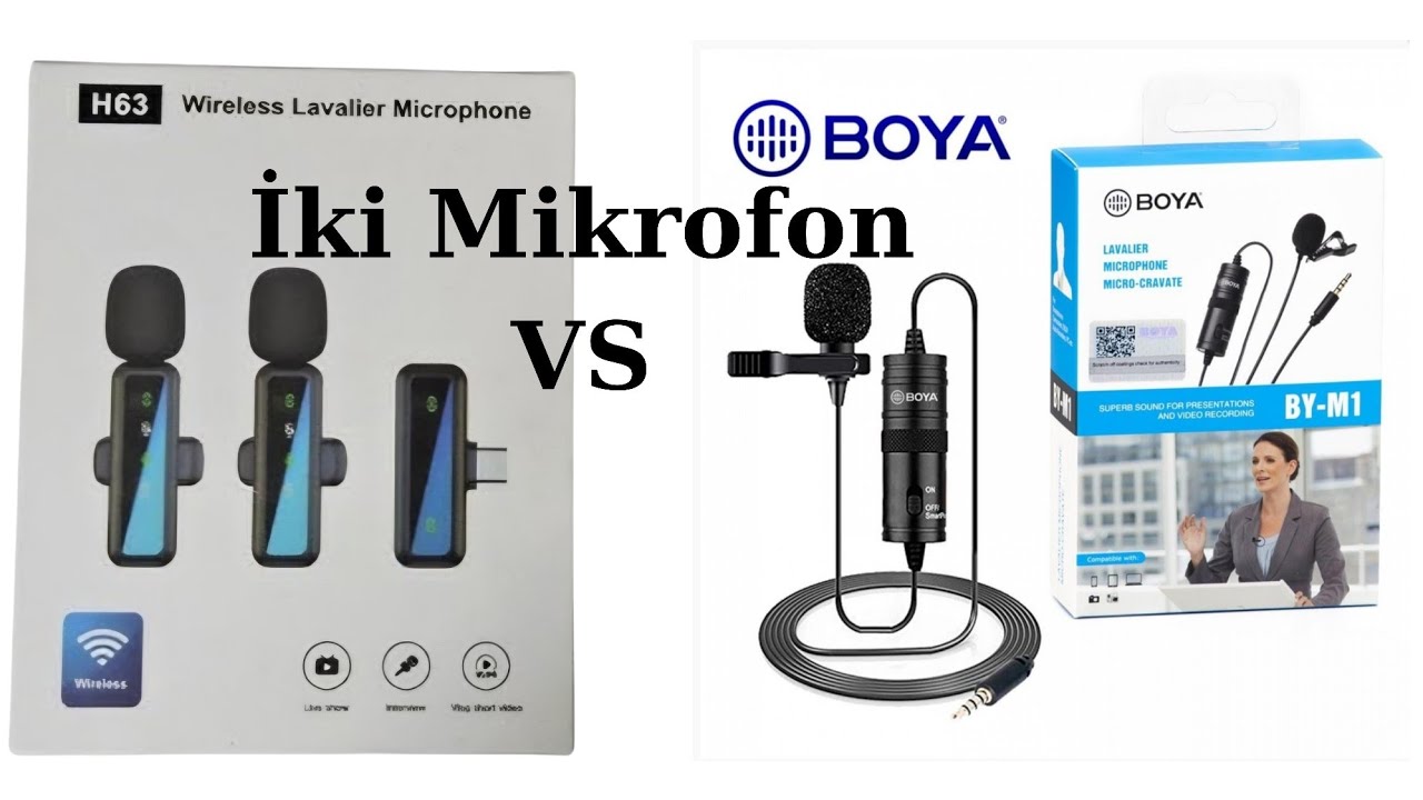 H63 2.4G Kablosuz Yaka Mikrofonu vs BOYA M1! Hangisi Daha İyi? (Ses Testi)