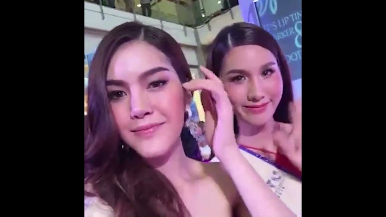 Gorgeous Thai transgender women who were contestant of Miss Tiffany Universe at Mistine event