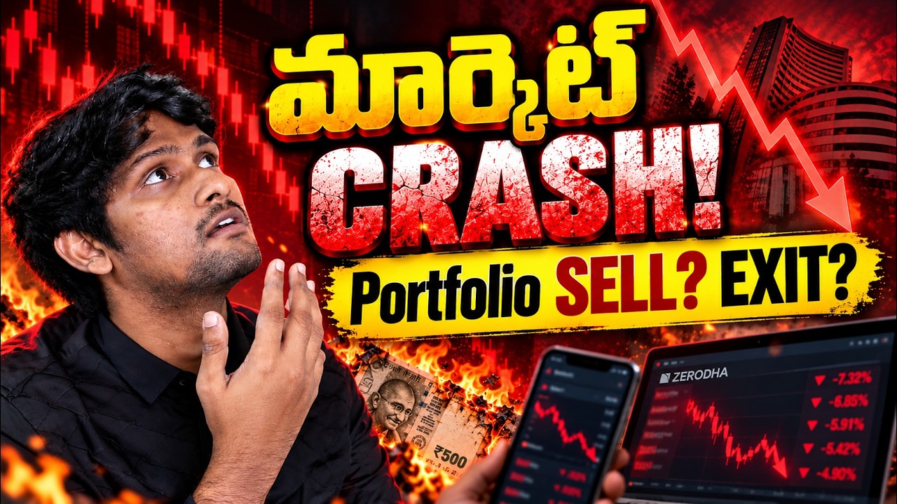 Market BIG Crash, EXIT From Market By Fiis Explained