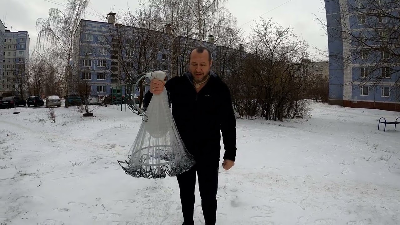 Новинка года! Кастинговая сеть с большим кольцом диаметр 5м для Альберта из Тюмени от Галины!!!