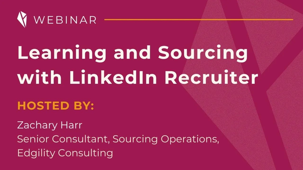 Learning and Sourcing with LinkedIn Recruiter