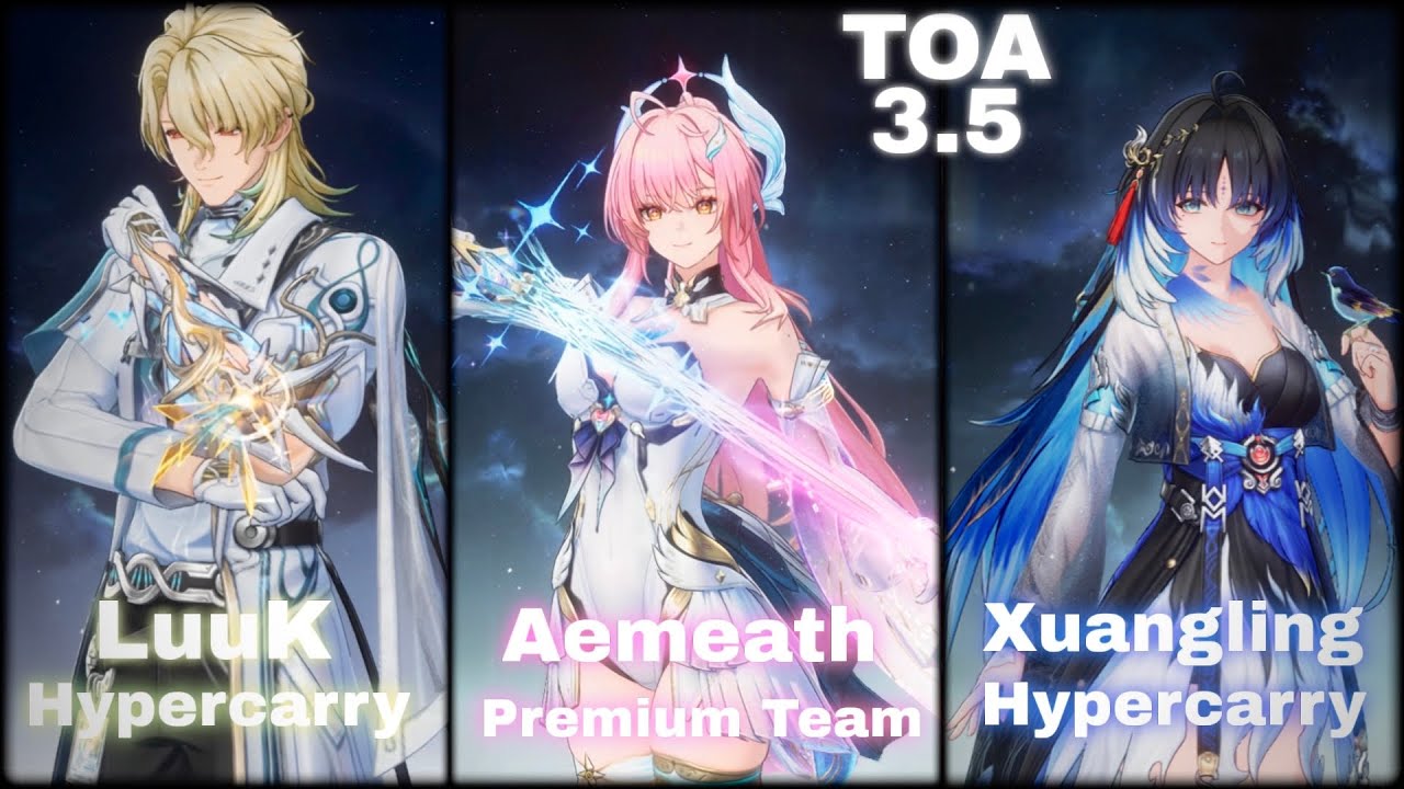 S0 LuuK Herssen Hypercarry|S0 Aemeath Premium Team|S0 Xuangling Hypercarry|TOA| Wuthering Waves 3.5