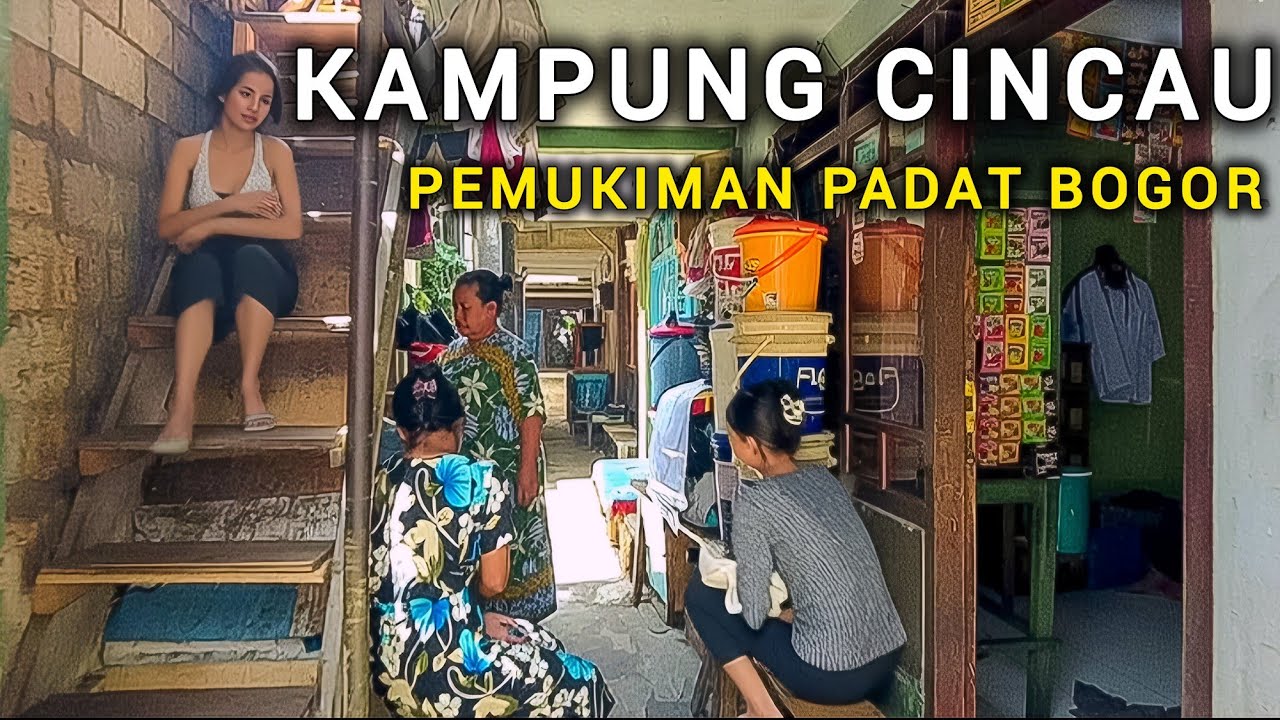 SUASANA PEMUKIMAN PADAT KAMPUNG CINCAU KOTA BOGOR 