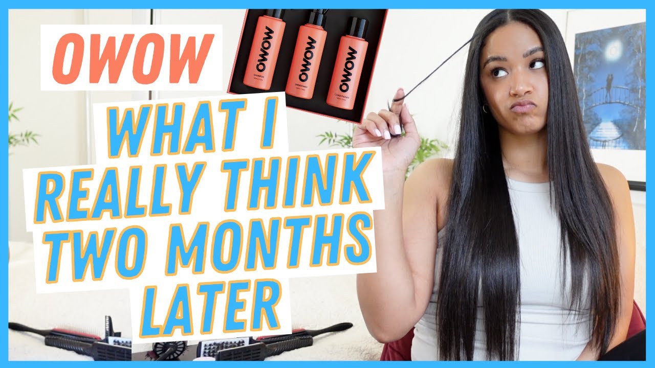 WHAT I REALLY THINK TWO MONTHS LATER 🤔 OWOW at home keratin smoothing treatment REVIEW
