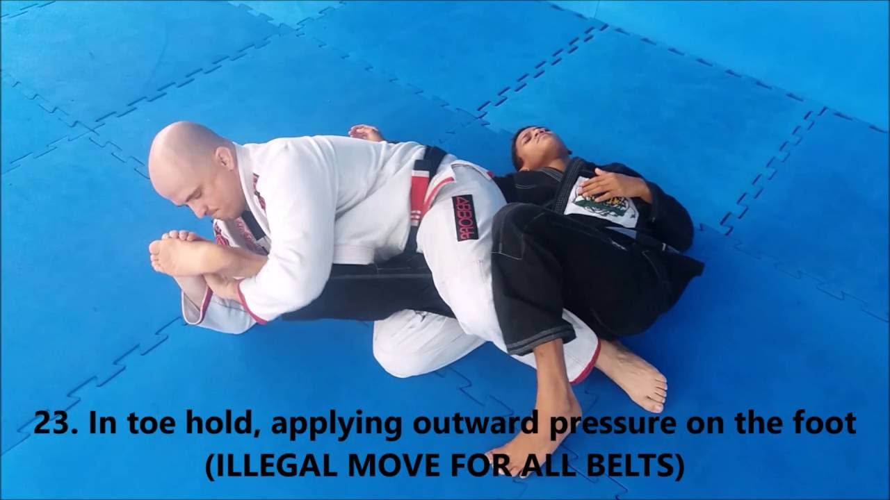 JIU-JITSU - Forbidden techniques in BJJ - ENGLISH VERSION