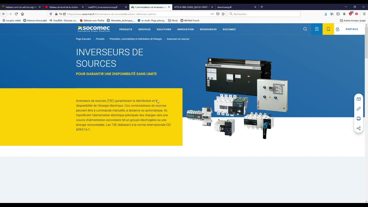Distribution \ Inverseur de source