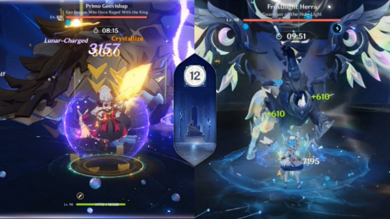 Luna 2 Spiral Abyss VS Noelle and Barbara Team