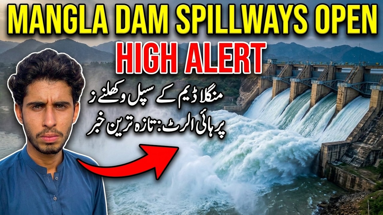 Mangla Dam Spillways Open Today | Mangla Dam Latest Update 2026 | Mangla Dam Mirpur Azad Kashmir