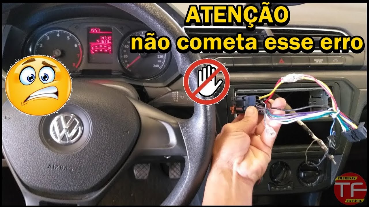 ATENÇÃO ao instalar som nos carros VW com chicote pré disposição para som