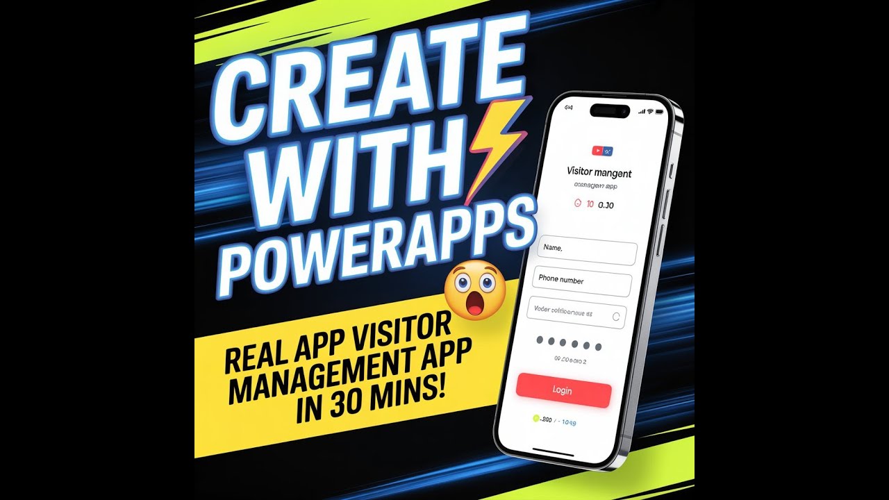 How to Build Visitor Management System  in PowerApps | PowerApps Tutorial | Step-by-Step