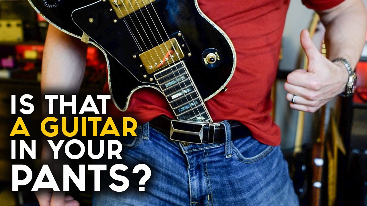 Guitar Shoplifter Sticks $8000 Les Paul DOWN PANTS and GETS AWAY!