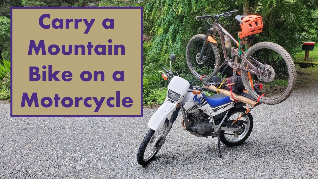 Carry a Mountain Bike on a Motorcycle