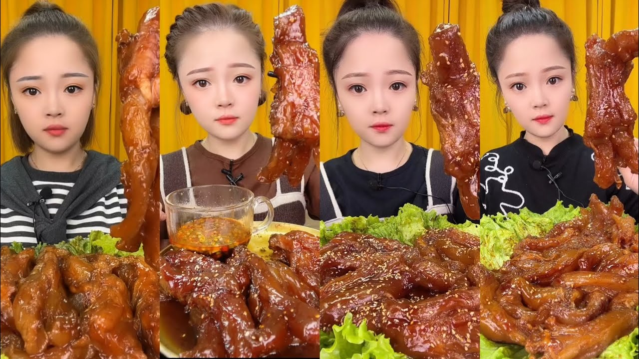 CHINESE MUKBANG SPICY FOOD (BEEF TENDON)@Bingxin666 Mukbang @Xiao Yu Mukbang EATING SHOW