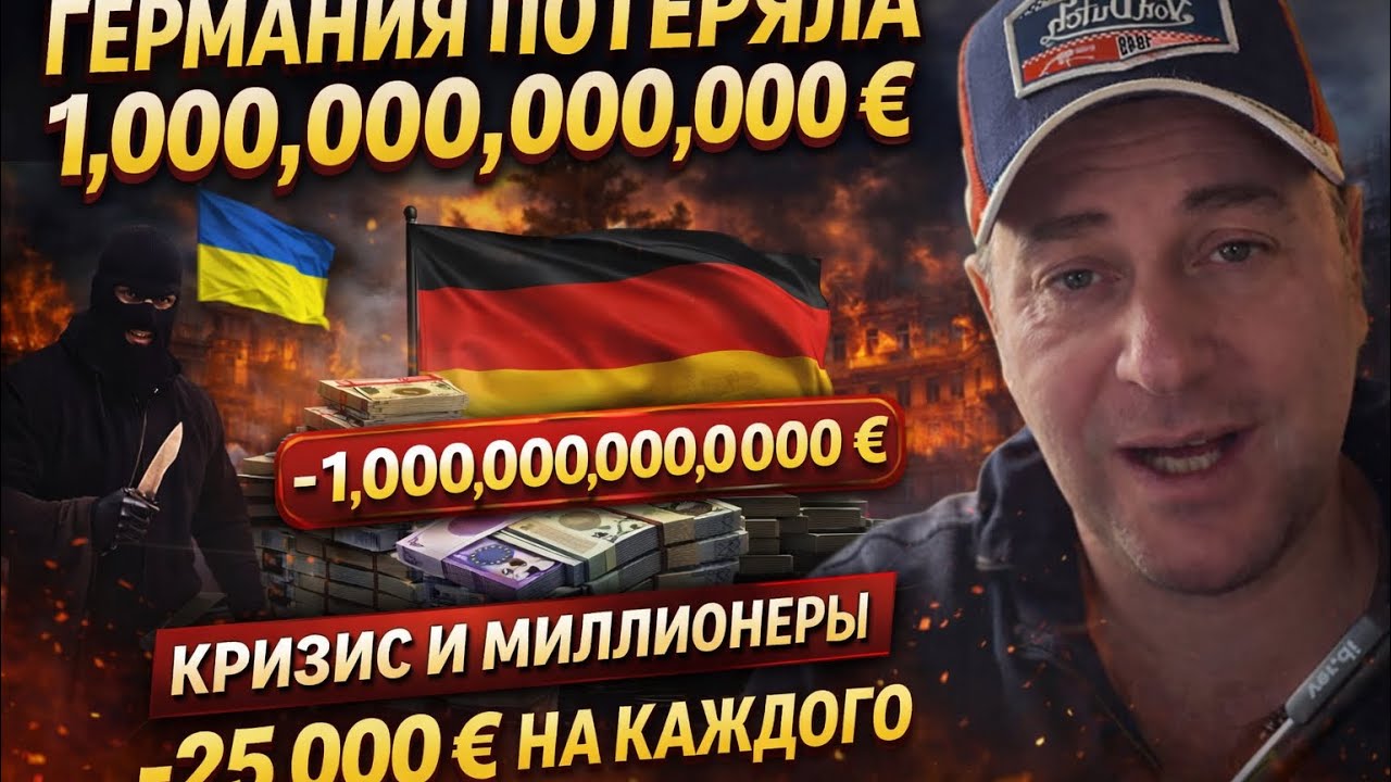 Это сумасшедшие деньги, Германия потеряла огромные деньги из-за конфликта России с Украиной. ￼