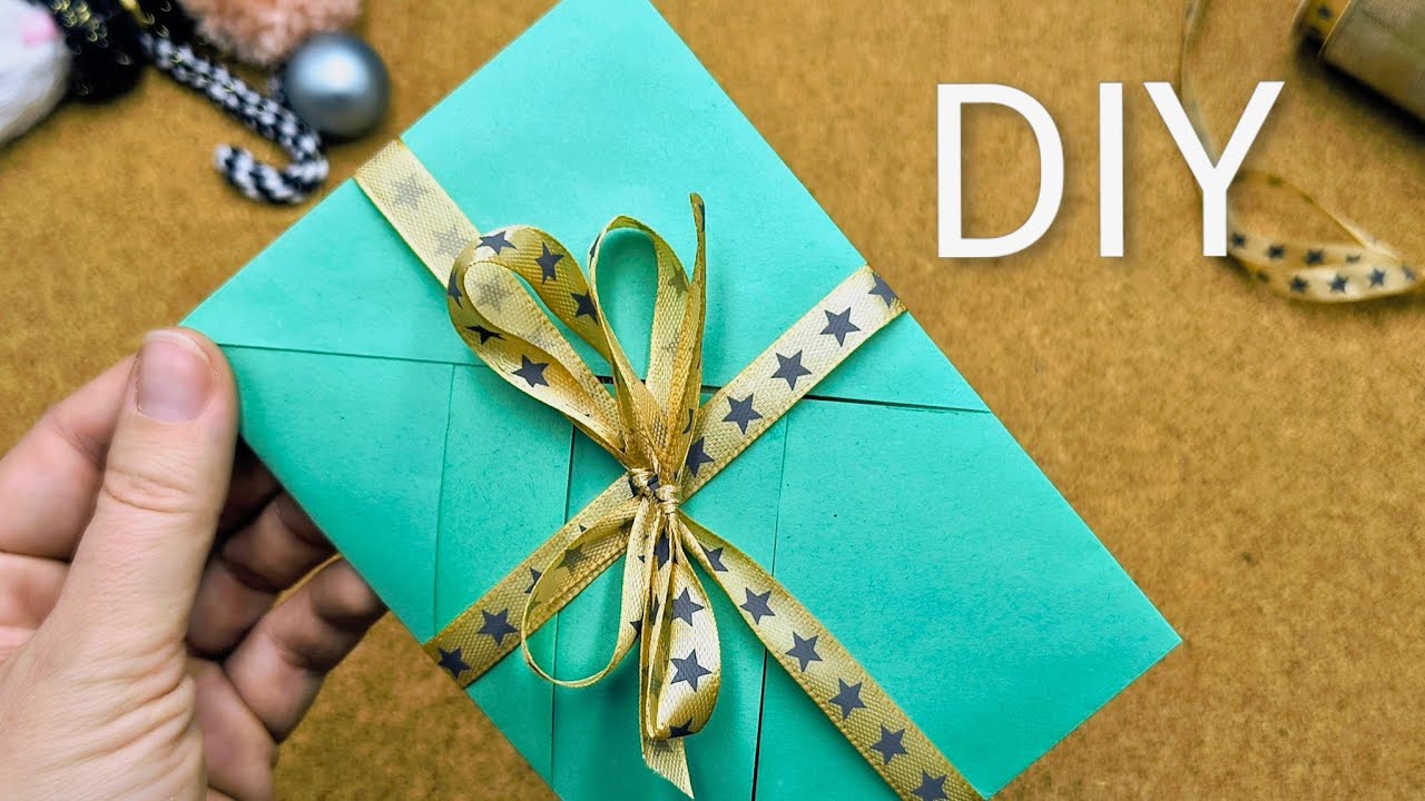 Prosta koperta na pieniądze z kartki A4 – krok po kroku 🎁 #DIY #handmade