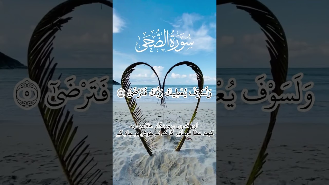 "When Darkness Overwhelms You remember _Your Allah has not forsaken You🌿✨SurahDuha