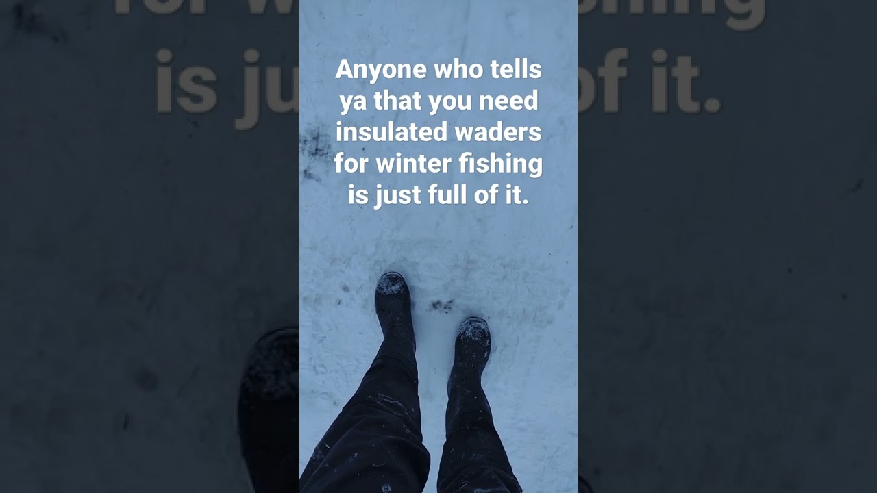 You don't need no insulated fishing waders! #fishing #shorts #lifehack #funny #wadeforit