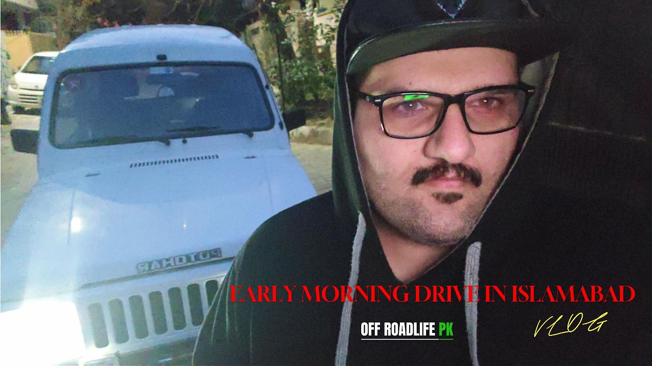 Early Morning Drive in 🌄 Islamabad 🇵🇰 | Suzuki SJ410 Jeep Vlog | Srinagar Highway Breakfast Ride