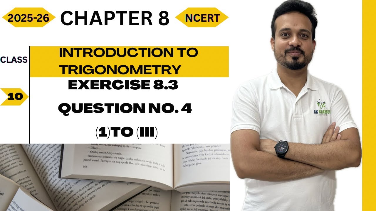Class10||Introduction To Trigonometry||Chapter8||Exercise8.3||Question No.4(i)to(iii)||NCERT|| CBSE|