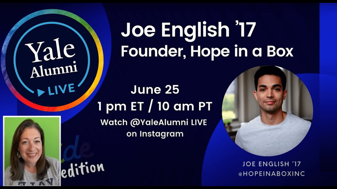 Yale Alumni LIVE: Joe English &rsquo;17