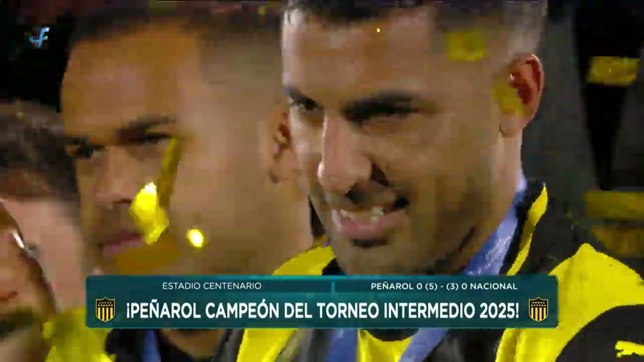 Peñarol 0 (5) - Nacional (3) 0 - Peñarol Campeón - Torneo Intermedio 2025