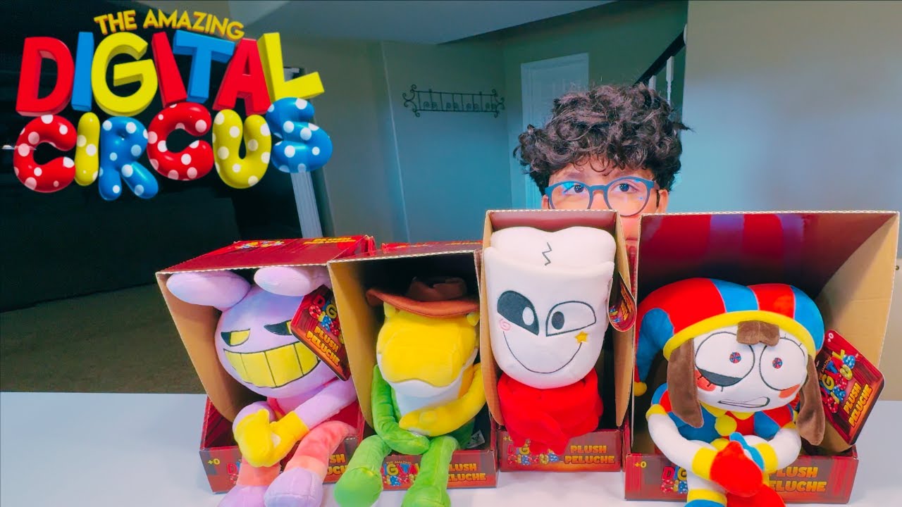 NEW Official The Amazing Digital Circus Plushies Unboxing Pomni Jax Gummigoo Gangle
