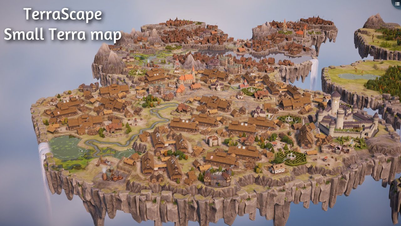 TerraScape (full release) - Kingdom mode - small terra map (relaxed play) - fragmented map