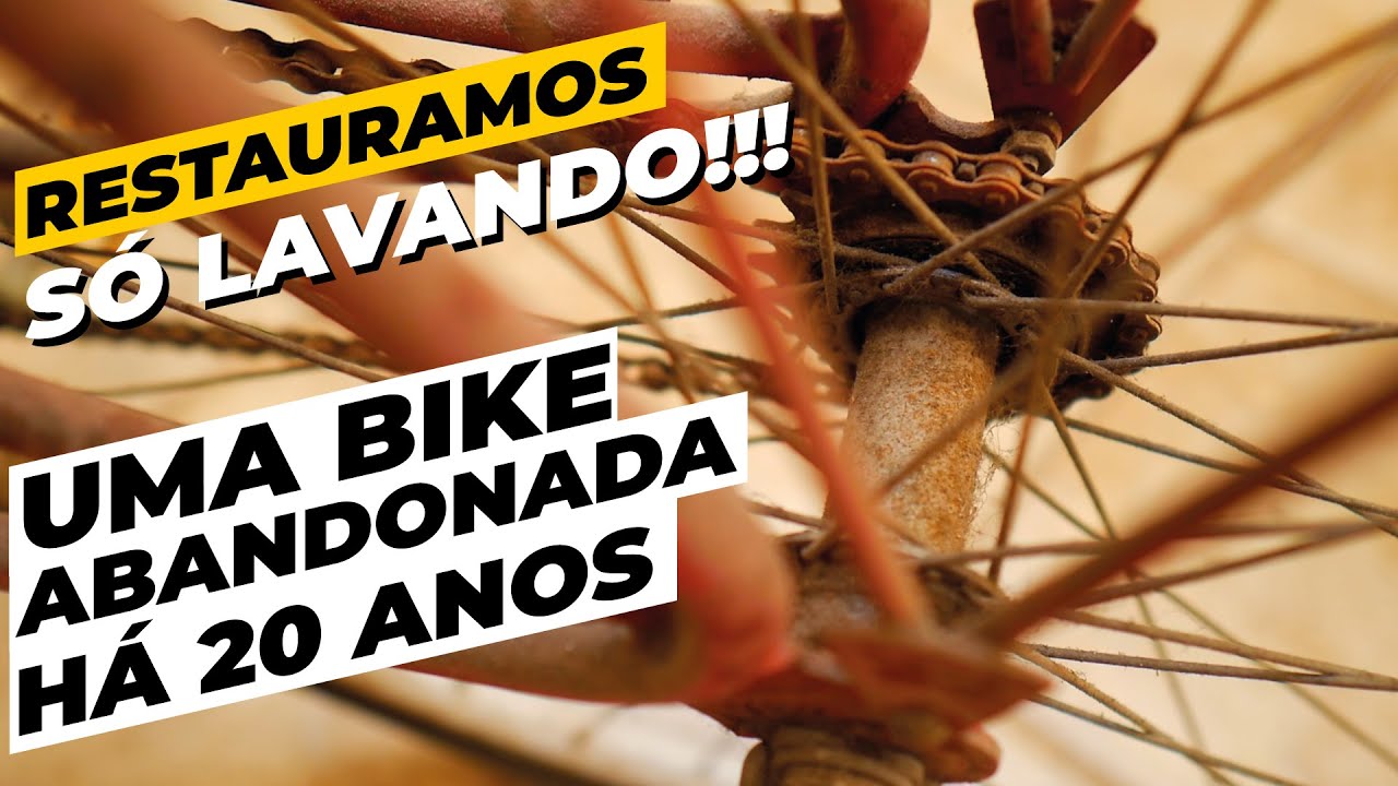 Abandonada há 20 anos, restauramos a bike Caloi Ceci só lavando. Pedaleria