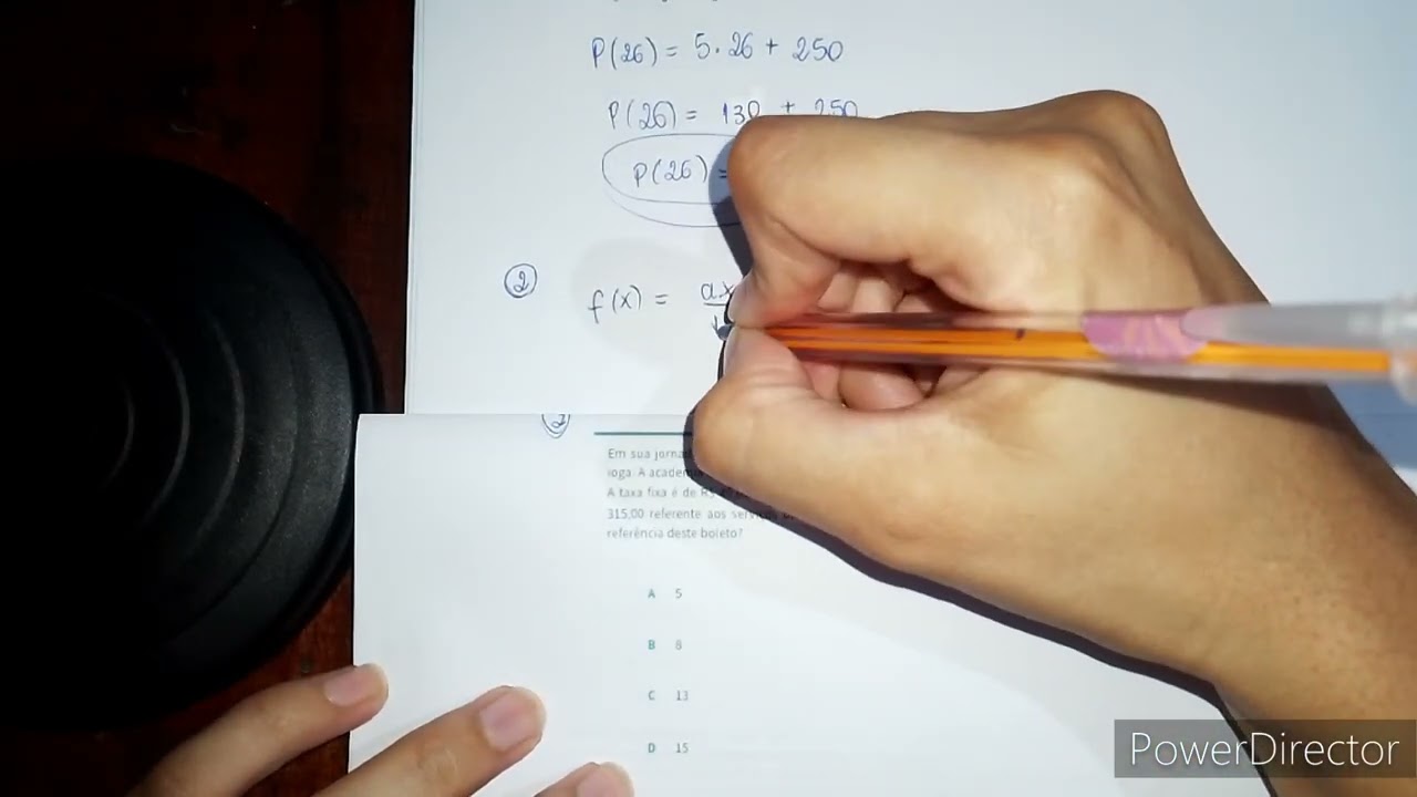 LISTA - exercícios de função afim