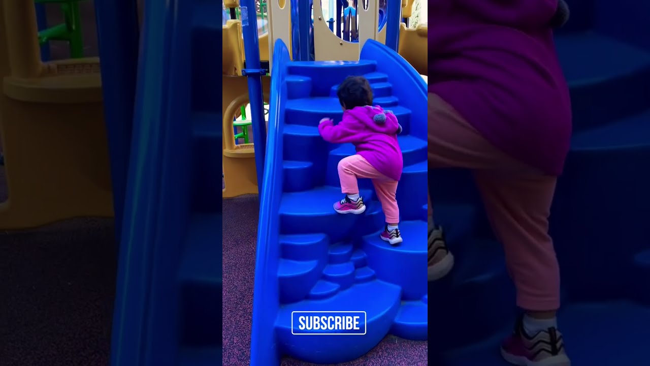 (Full) Lets climb the ladder and slide with me || 15 month #shorts #fearless #baby #babygirl