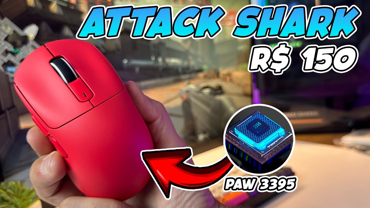 O MELHOR mouse BARATO! Análise do Attack Shark X3 (IMPRESSIONANTE)