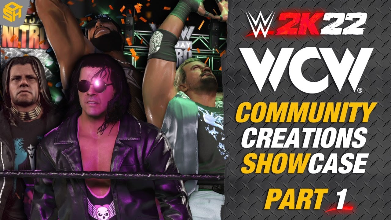 WWE 2K22 WCW COMMUNITY CREATIONS SHOWCASE PART 1 - RAVEN / DDP / MACHO MAN / SID VICIOUS + MORE
