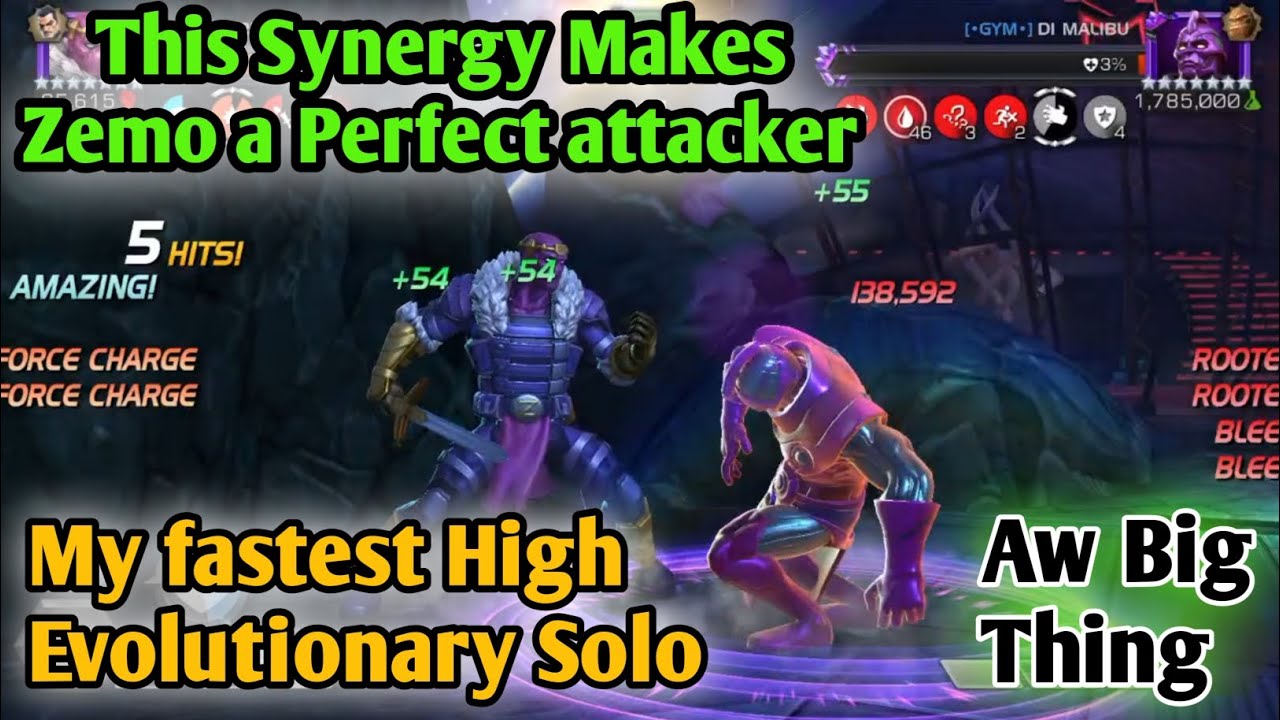 This Synergy Makes Zemo a Perfect attacker |  Aw Big Thing MCOC 