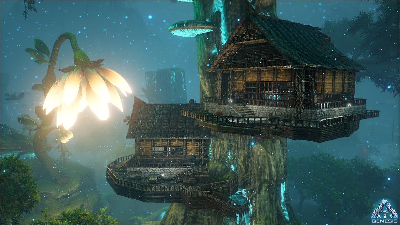 ARK: Genesis - Bog Biome Treehouse (Speed Build)
