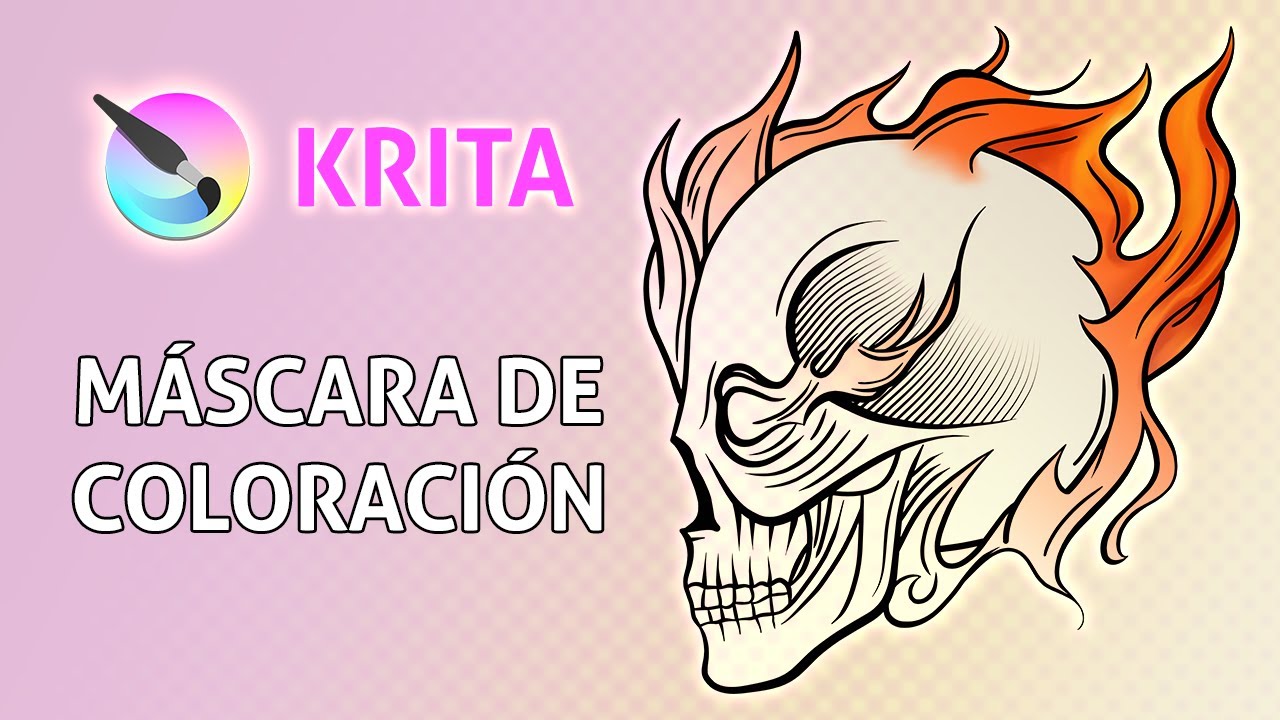 Cómo agregar color en krita │ Parte 3 – Máscara de coloración
