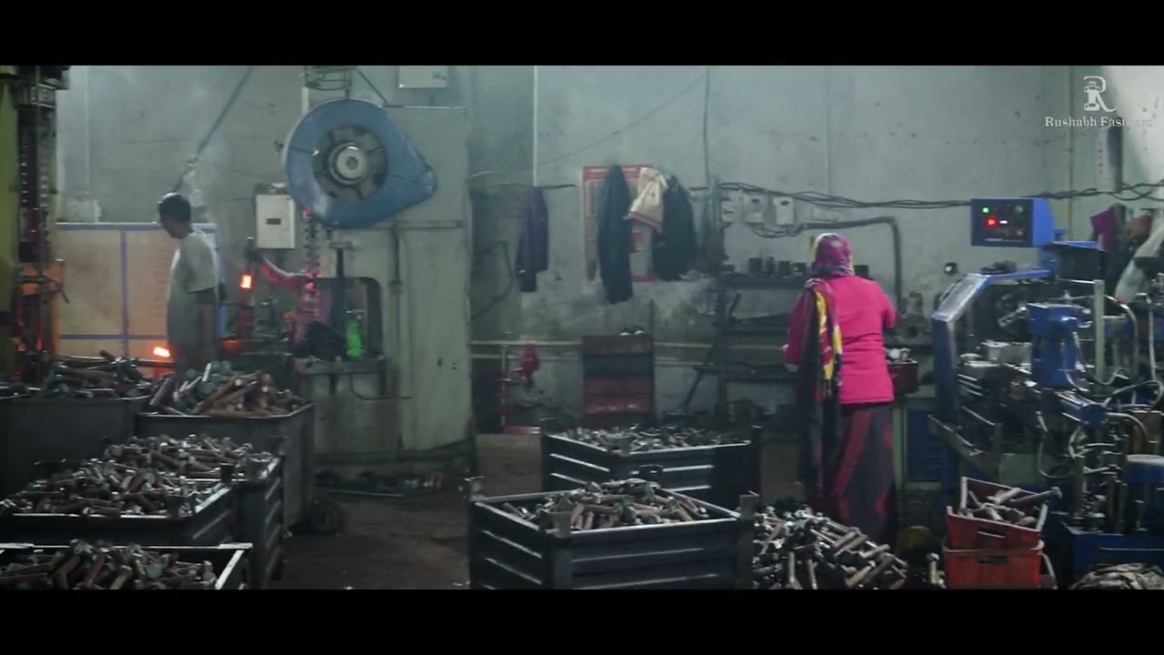 How Industrial Bolts & Nuts Are Made | Factory Production Video