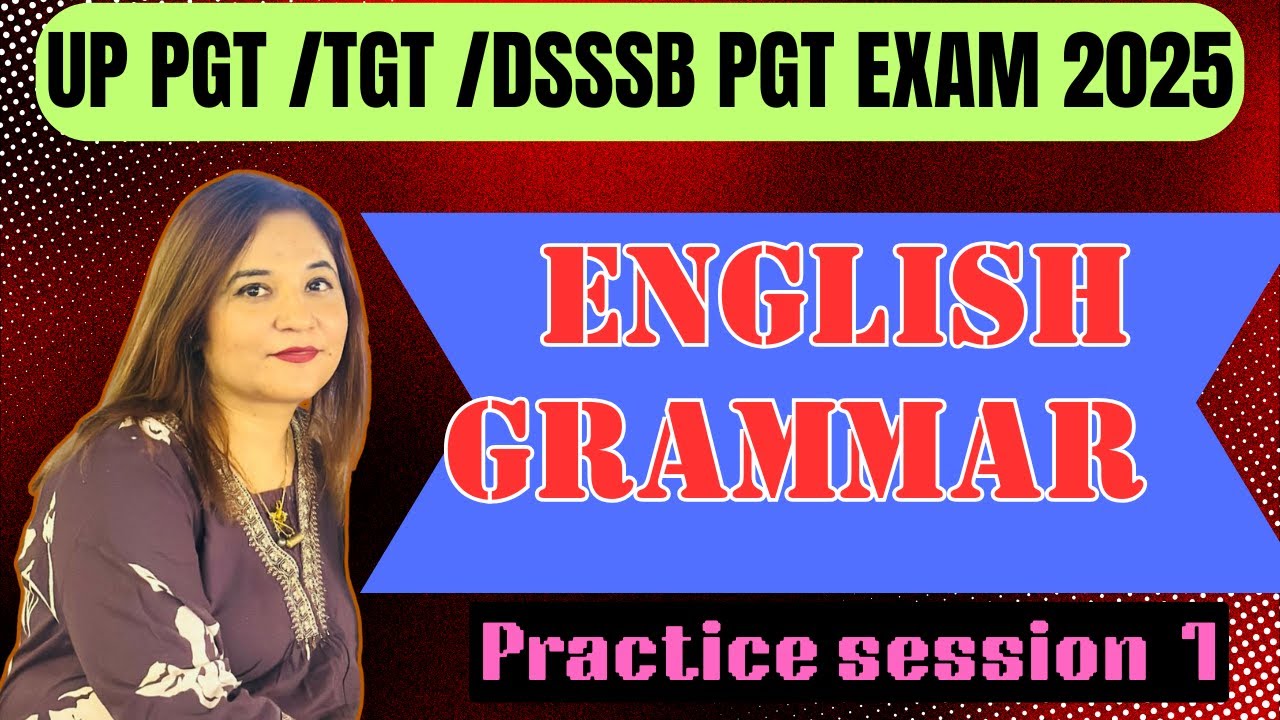 English Grammar for  Exams in 2025 I How To Prepare for Exam I Grammar Practice session 1