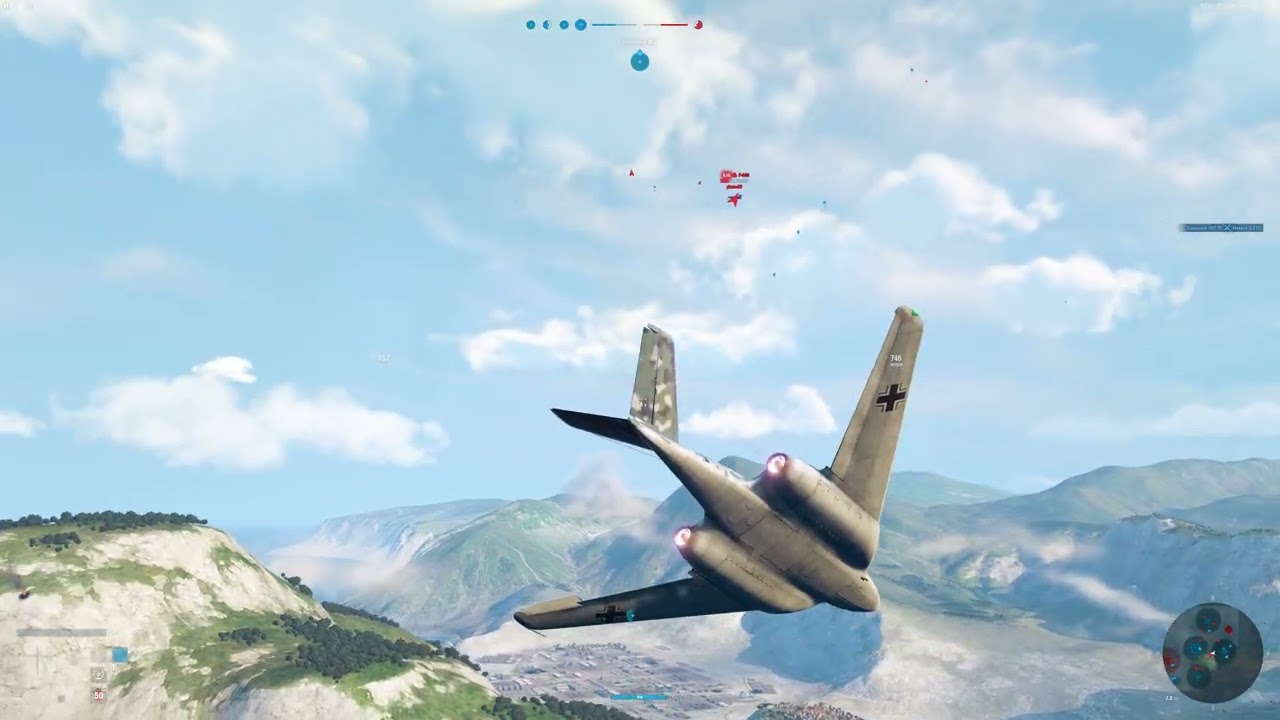 Crazy mount slalom on Me 262 HG III
