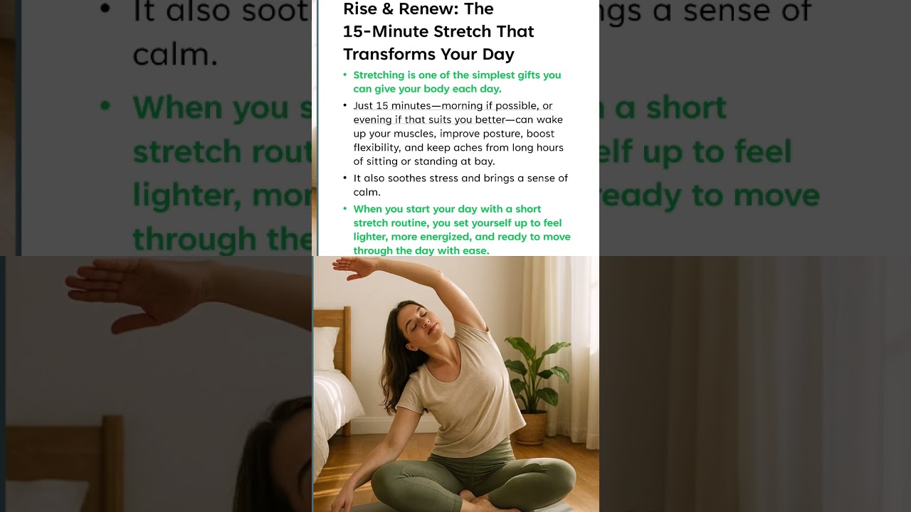 Rise & Renew: The 15-Minute Stretch that transforms your day