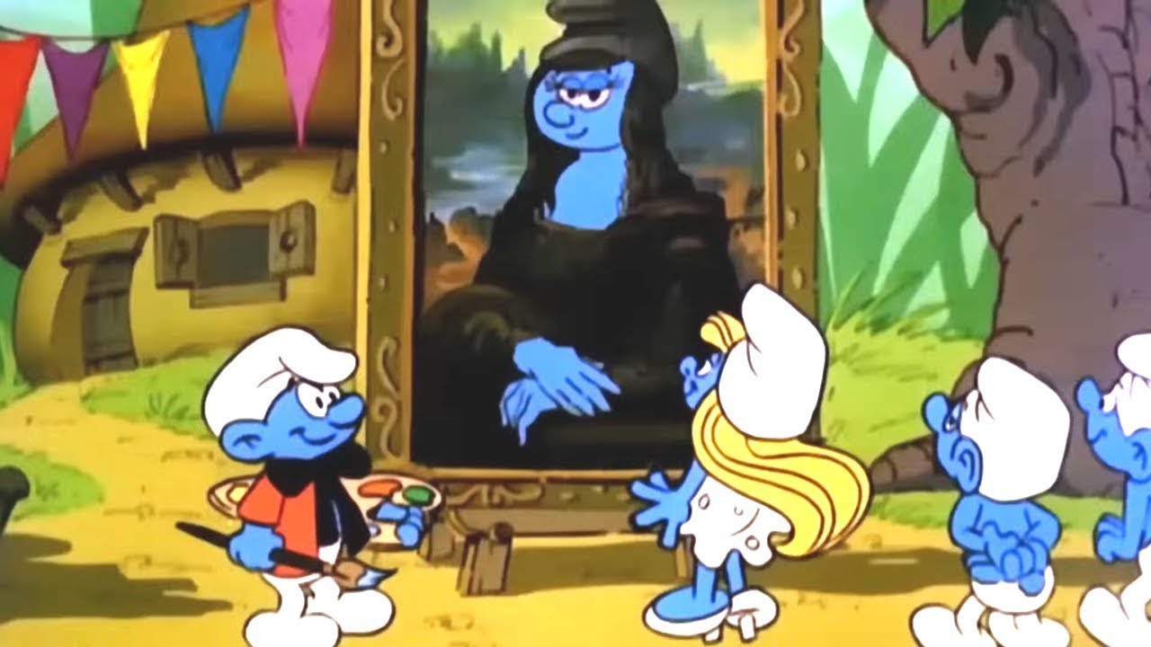 Ist die Mona Lisa ein Schlumpfgemälde? • Die Schlümpfe