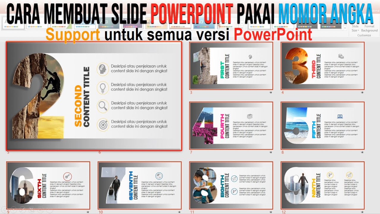Cara Membuat Slide PowerPoint Pakai Nomor Angka