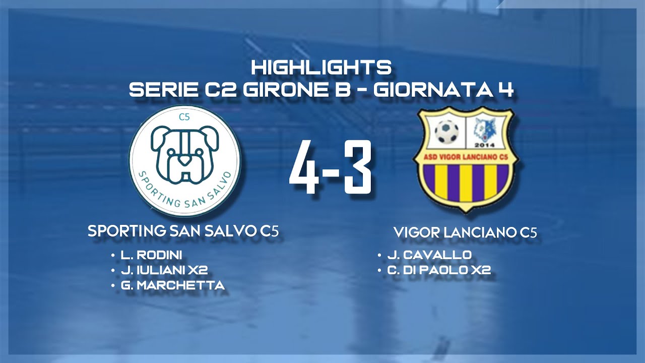 Sporting S. Salvo C5 - Vigor Lanciano C5 - HIGHLIGHTS - Serie C2/B Giornata 4 - 01/11/25