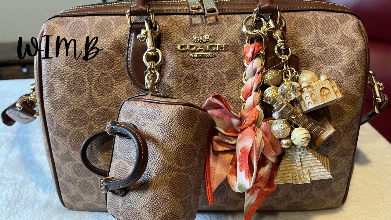🤎 What's In My Bag| Coach Large Rowan Signature Print Handbag 👜
