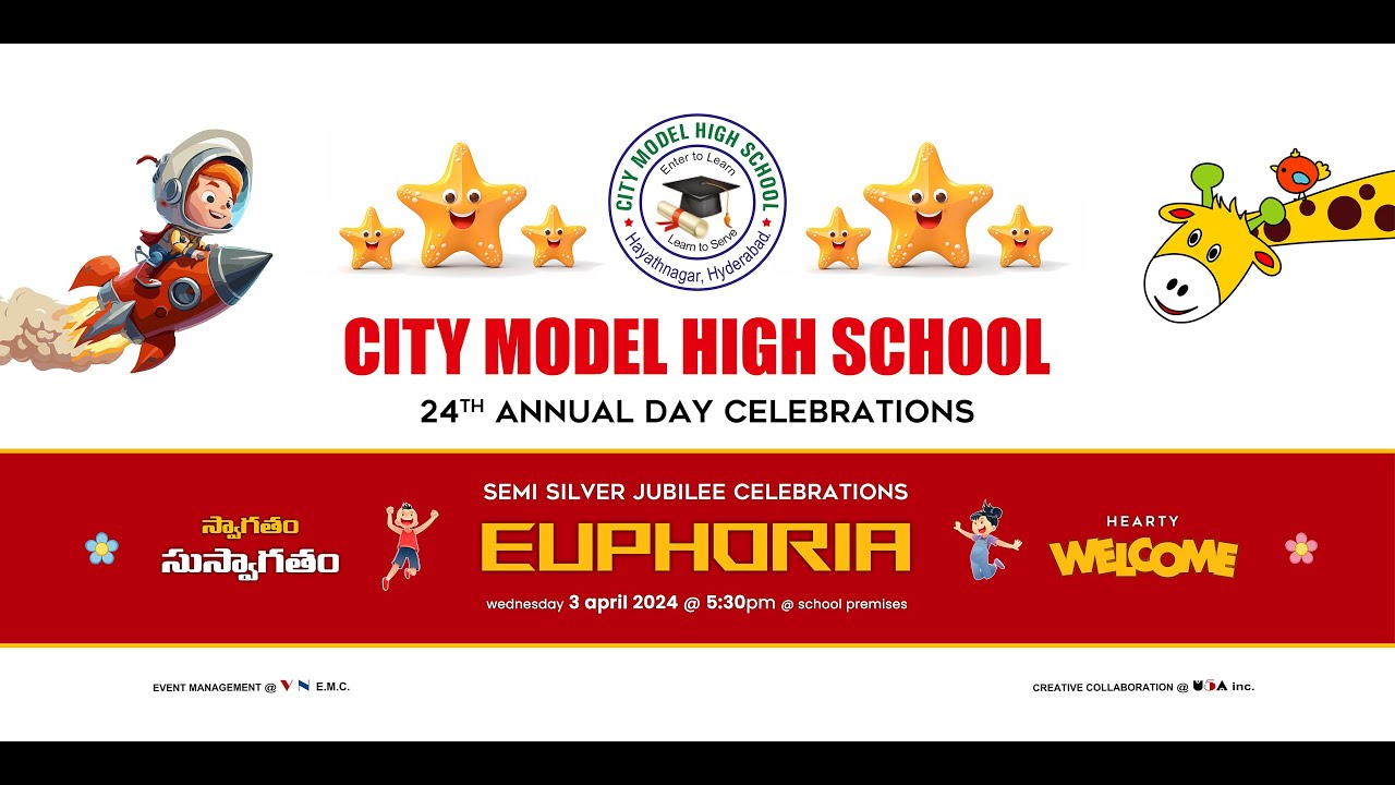 euphoria 2024 city model high school 24th annual day celebrations || This World Official || u5a